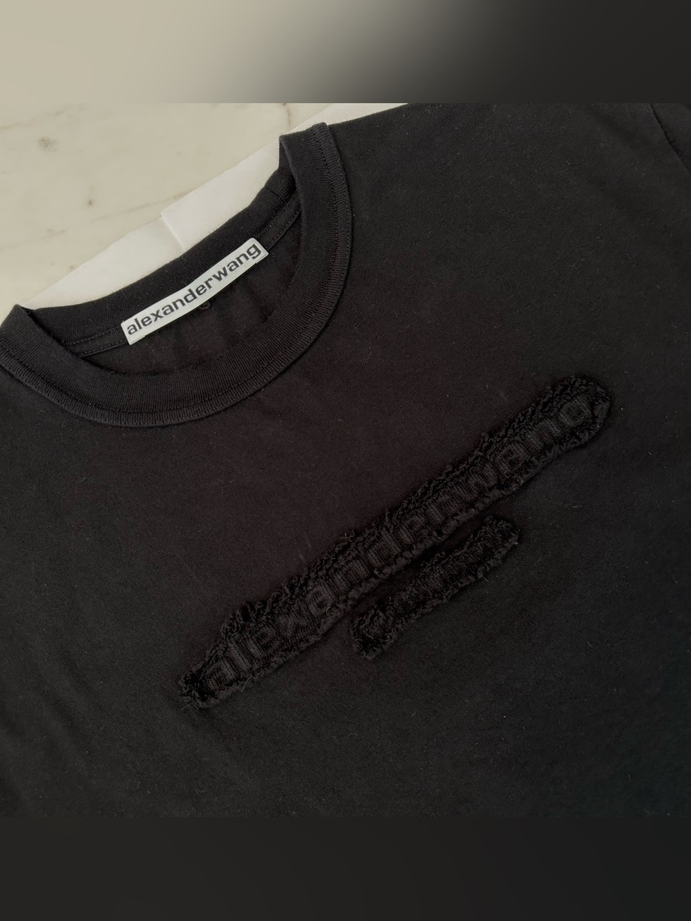 Alexander Wang Cropped T_3D Logo - Picture 3 of 7